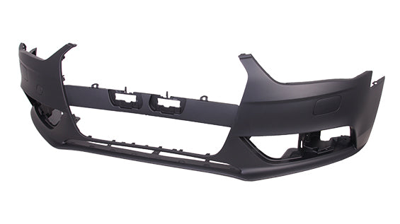 Bumper Fr W/O S-Line Pkg W/H/L Washer W/O Sensor Primed Black - Audi S5 2008-2017 | Audi A4 2009-2016 | Audi A5 2008-2017