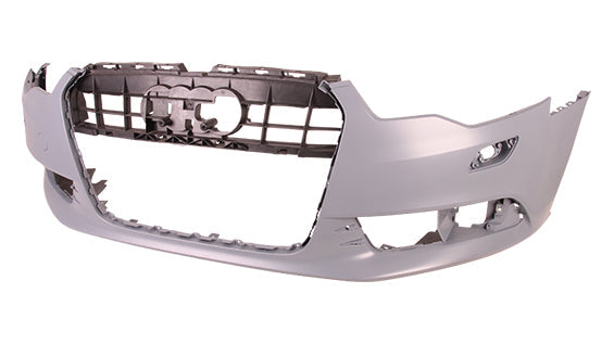 Bumper Fr W/H/Lp Wash Hole W/O Sensor Hole W/O S-Line Pkg Primed - Audi A6 2012-2015