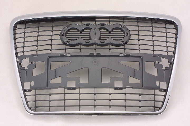 Grille Silver Black W/O Sensor - Audi A6 2005-2008