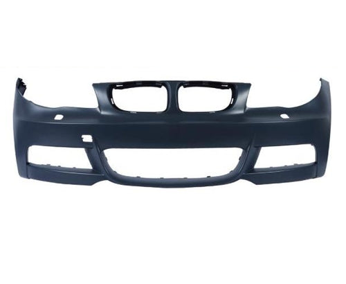 Bumper Fr Primed W/Wash Hole W/O Sensor Hole W/M Pkg - Bmw 1 Series 2008-2013