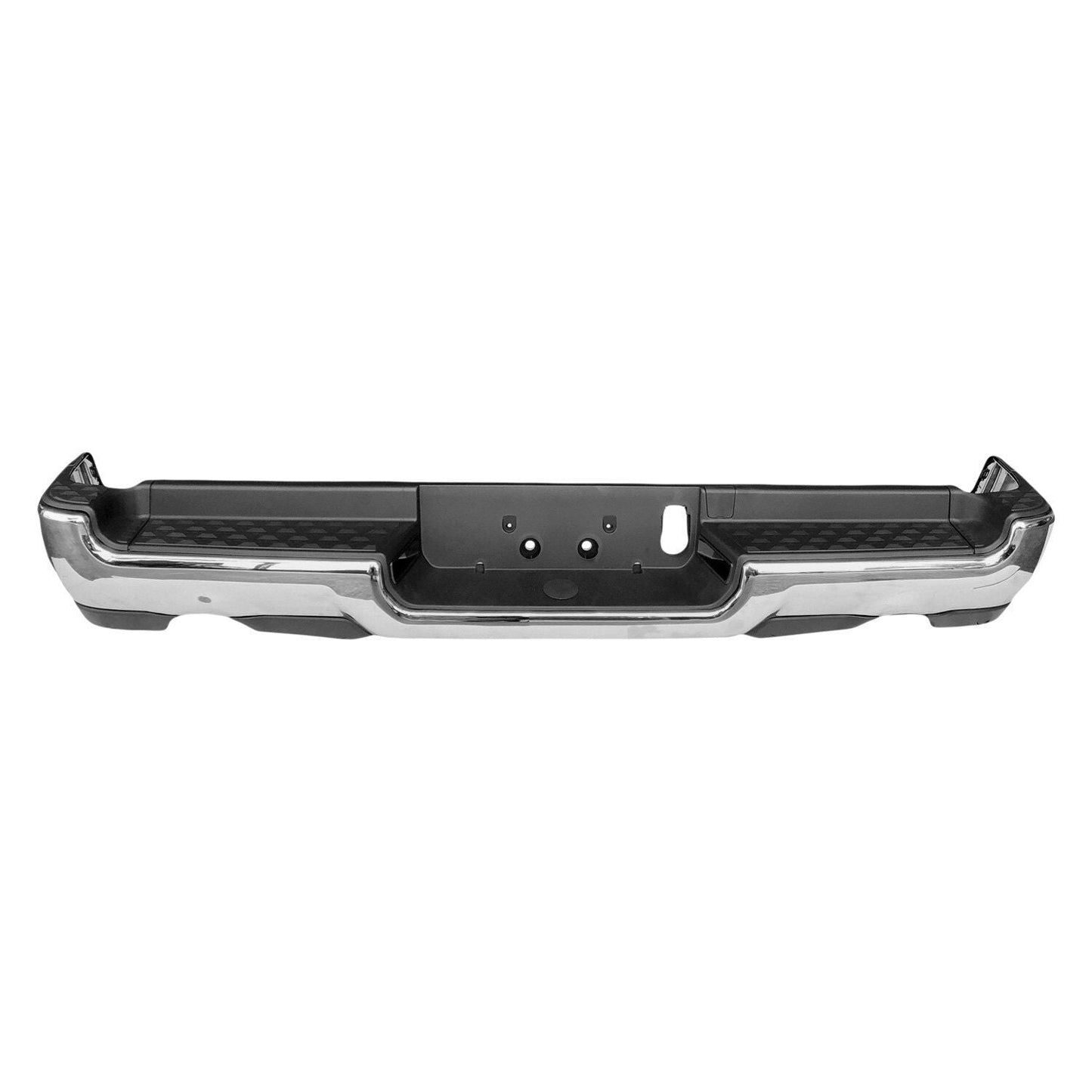 Bumper Rr Assy Chrome Finish Dual Exhaust W/Pad W/O Park Assist Sensor Exclude Rebel/Trx - Ram Pickup-Ram-1500 2019-2024