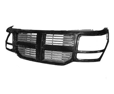 Grille Black W/Black Frame - Dodge Nitro 2007-2011