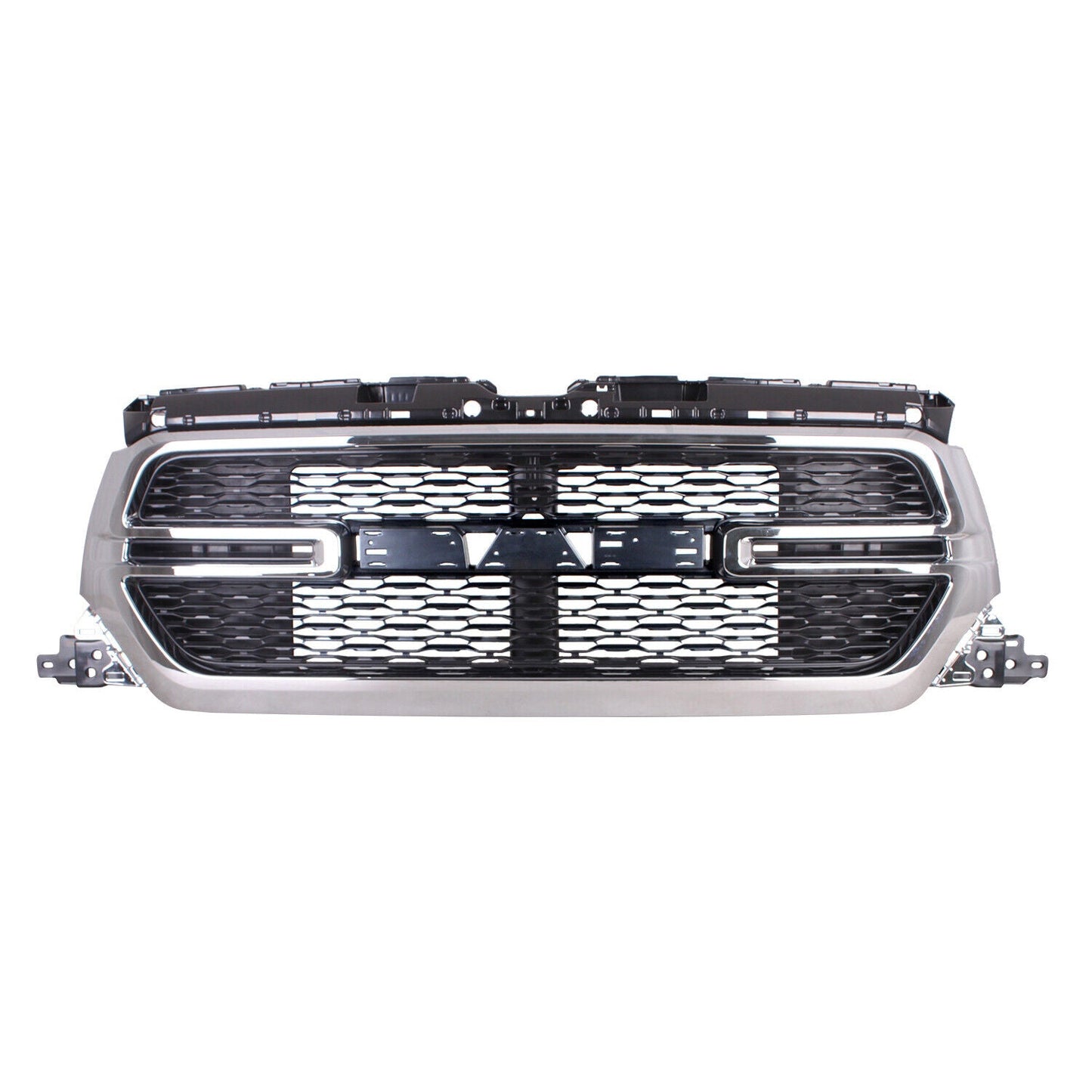 Grille Fr Chrome Surround W/O Camera W/ Black Perforated Wave Insert Tradesman Models - Ram Pickup-Ram-1500 2019-2022