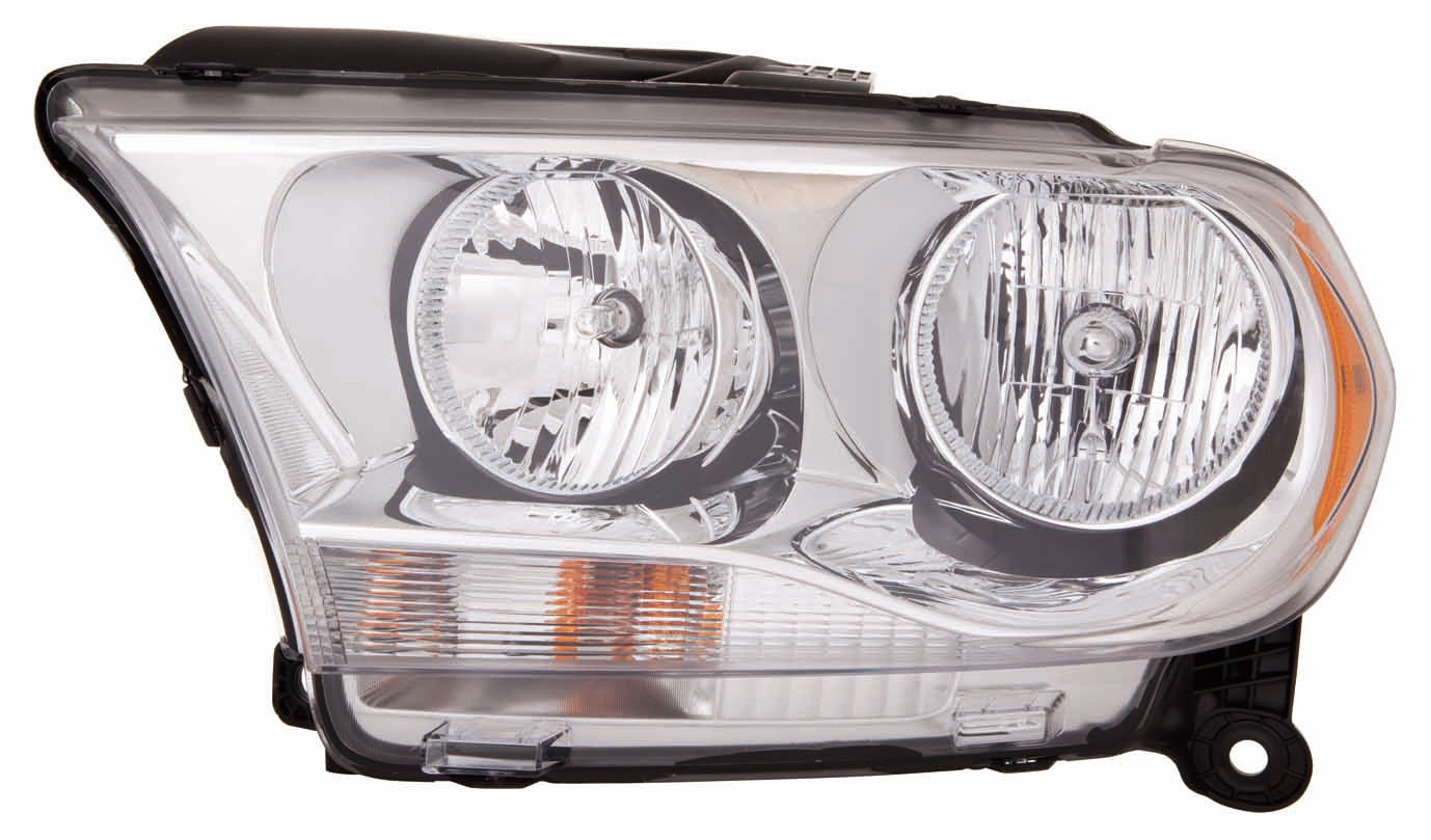 Head Lamp Lh Halogen With Chrome Trim Hq - Dodge Durango 2011-2013