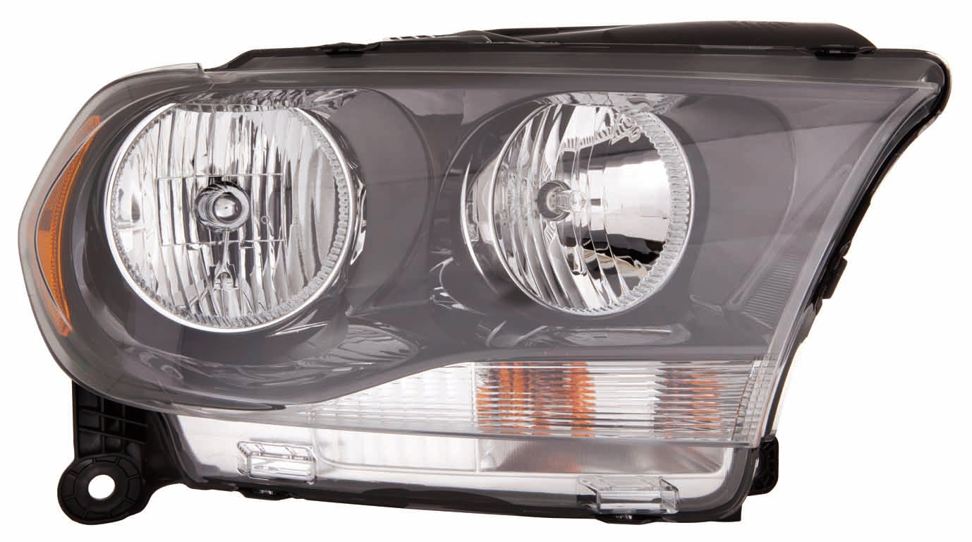 Head Lamp Lh Halogen Black Trim Hq - Dodge Durango 2011-2013