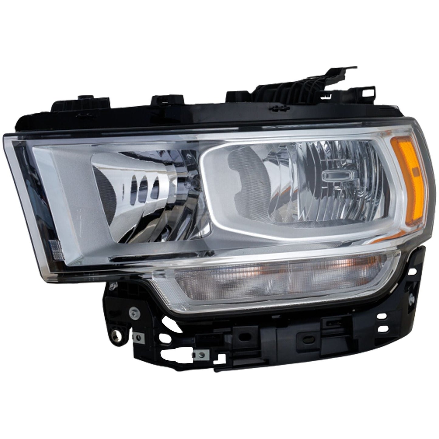 Head Lamp Lh Halogen Chrome Bezel W/O Logo Hq - Ram Pickup-Ram-3500 2019-2024 | Ram Pickup-Ram-2500 2019-2024 | Ram Pickup-Ram-4500 2019-2024