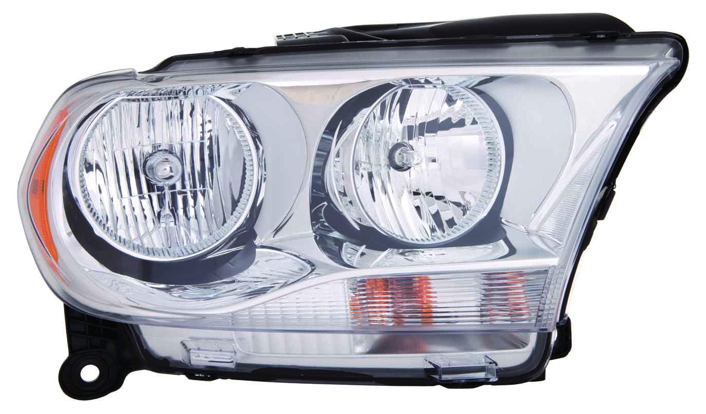 Head Lamp Rh Halogen With Chrome Trim Hq - Dodge Durango 2011-2013