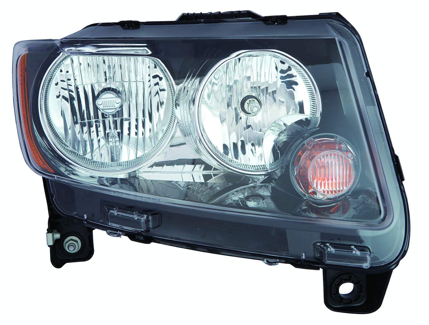 Head Lamp Rh Halogen Black Bezel Hq - Jeep Compass Mk 2011-2017