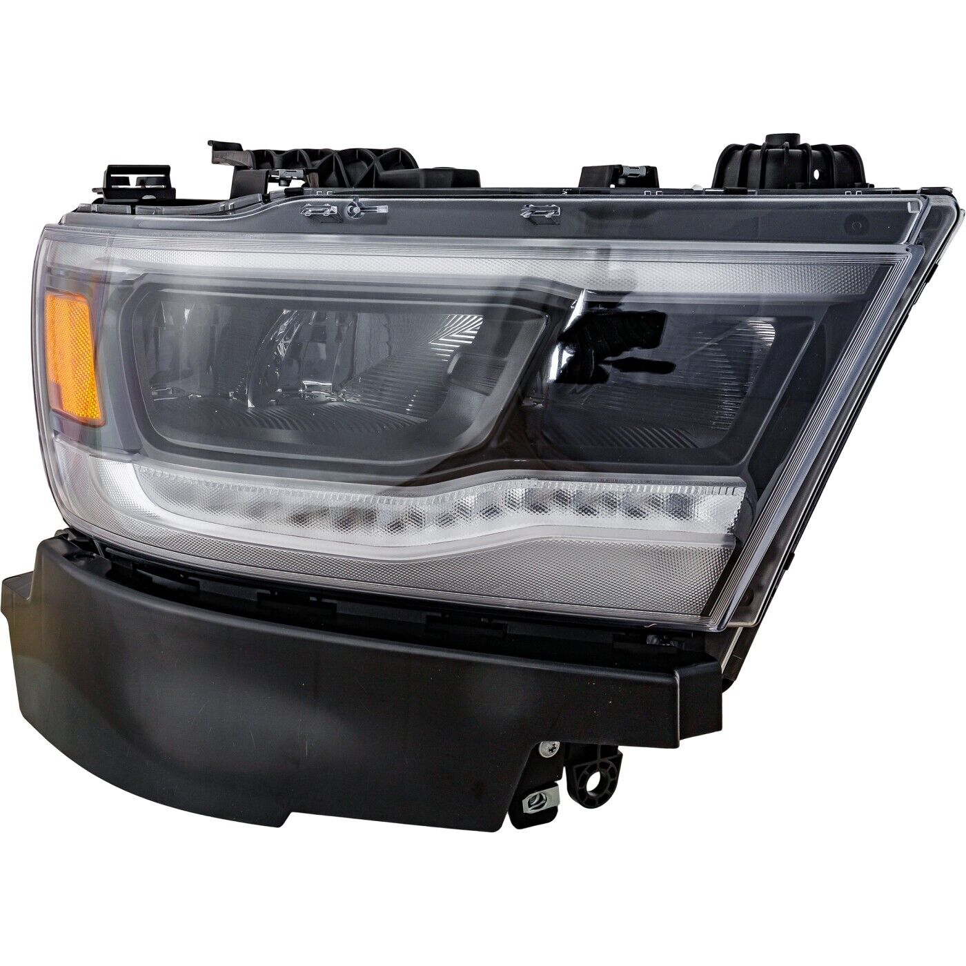 Head Lamp Rh Led W/Black Bezel Reflector Type W/O Logo Hq - Ram Pickup-Ram-1500 2019-2024