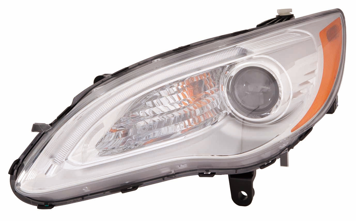 Head Lamp Lh Halogen Chrome Bezel Exclude S Model - Chrysler 200 Sedan 2011-2014 | Chrysler 200 Convertible 2011-2014 | Chrysler Town And Country 2011-2016