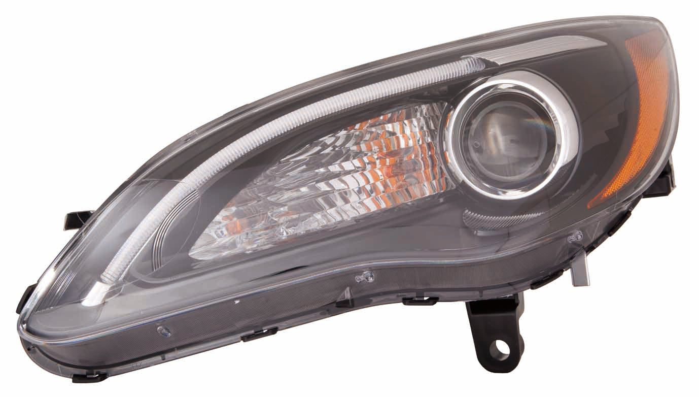 Head Lamp Lh Halogen Black Bezel S Model Hq - Chrysler 200 Sedan 2011-2014 | Chrysler 200 Convertible 2011-2014 | Chrysler Town And Country 2011-2016