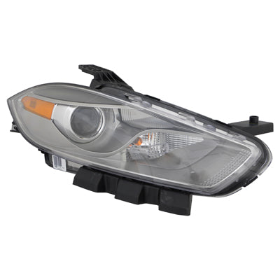 Head Lamp Rh Xenon W/Black Trim Hq - Dodge Dart 2013-2016