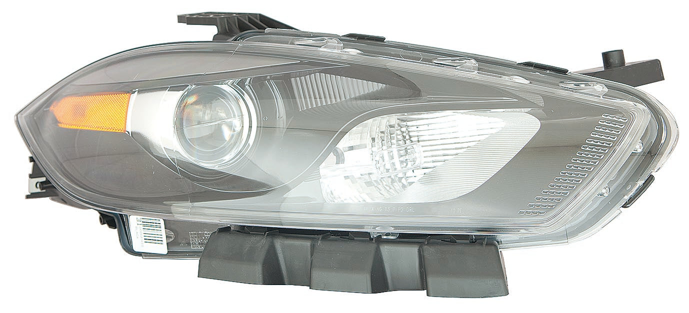 Head Lamp Rh Xenon W/Black Trim Hq - Dodge Dart 2013-2016