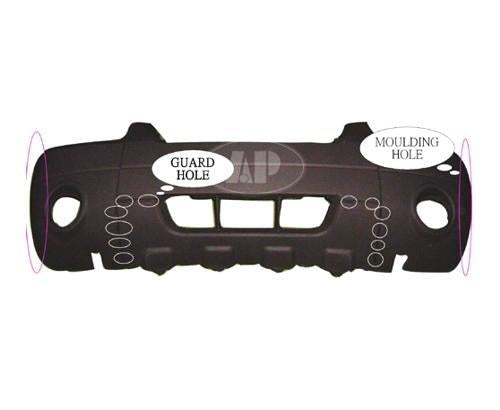 Bumper Fr Matte-Black W/Fog/Flare/Skid Plate Xlt Sport Models - Ford Escape 2005-2007