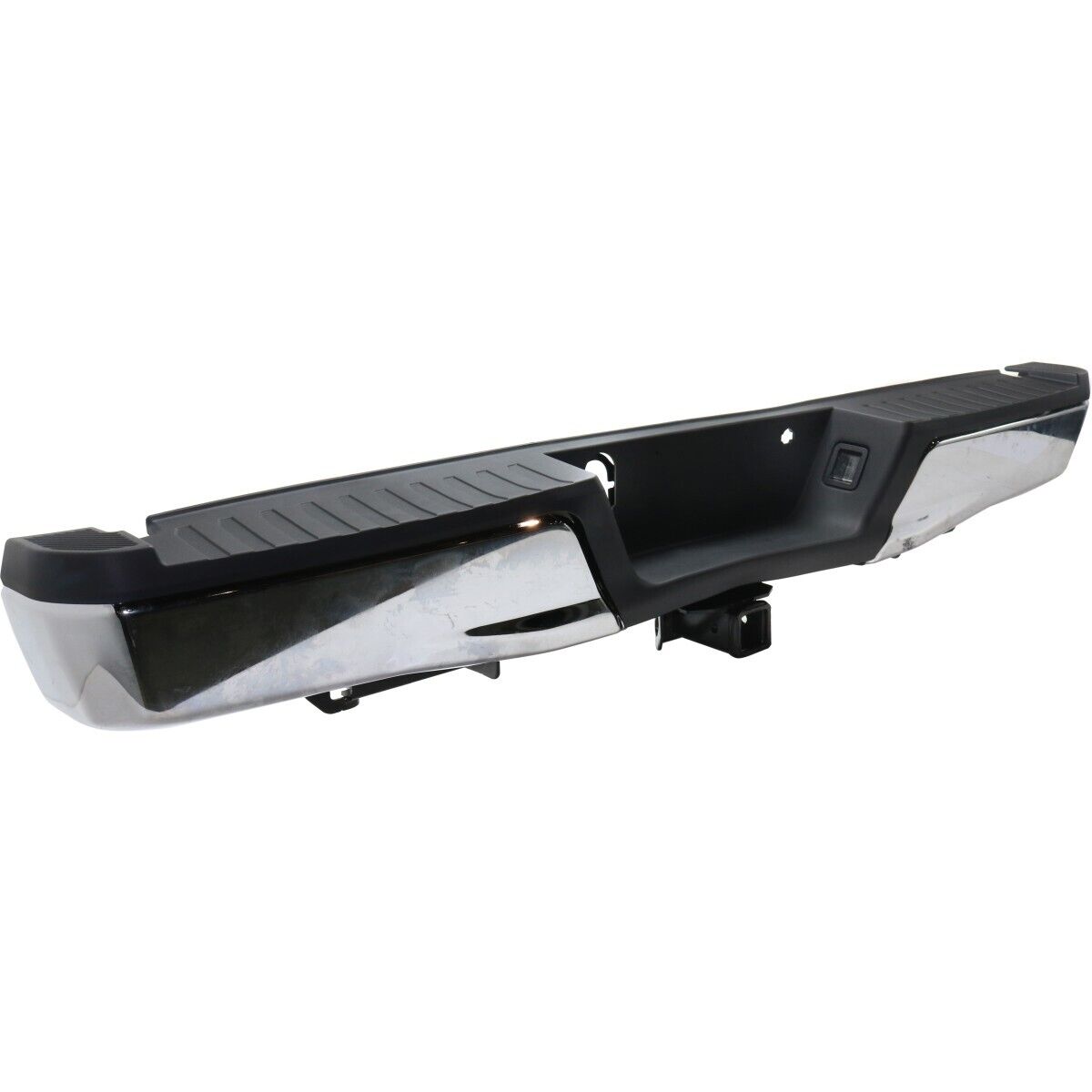 Bumper Rr Assy Chrome W/Black Pad W/Max Tow Hitch W/O Sensor - Ford Pickup F150 Police Responder 2018-2020 | Ford Pickup F150 2015-2020