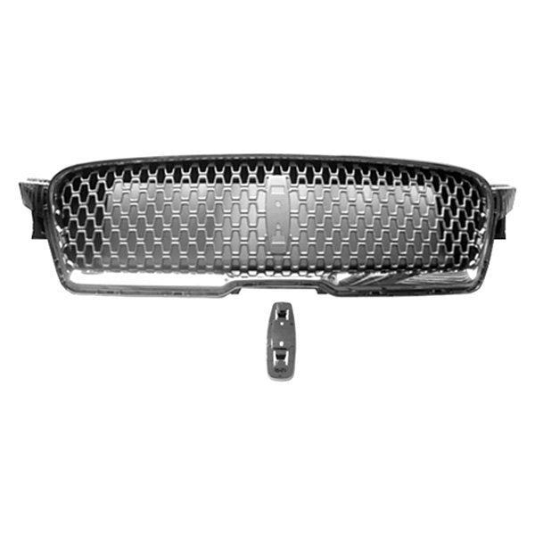 Grille Gloss Black W/Satin Frame/ Emblem Mount - Lincoln Mkz 2017-2020