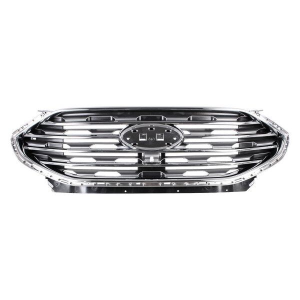 Grille Fr Chrome Bar Style W/Camera Sel/Titanium - Ford Edge 2019-2023