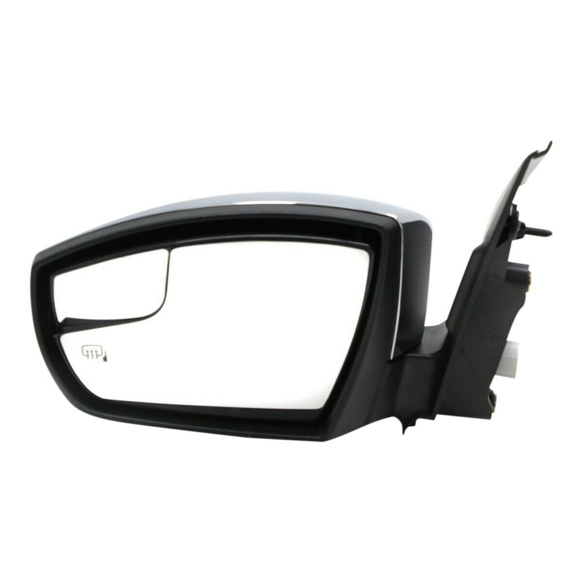 Door Mirror Lh Power Htd W/Chrome Cap W/Blind Spot W/O Signal - Ford Escape 2013-2016