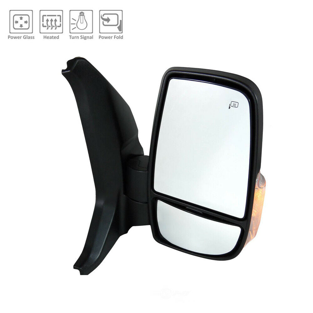 Door Mirror Rh Power Htd W/Short Arm/Low Roof/Power Fold/Signal - Ford Transit T-350Hd Cargo Van 2018-2019 | Ford Transit T-250 Cargo Van 2018-2019 | Ford Transit T-350 Cargo Van 2018-2019