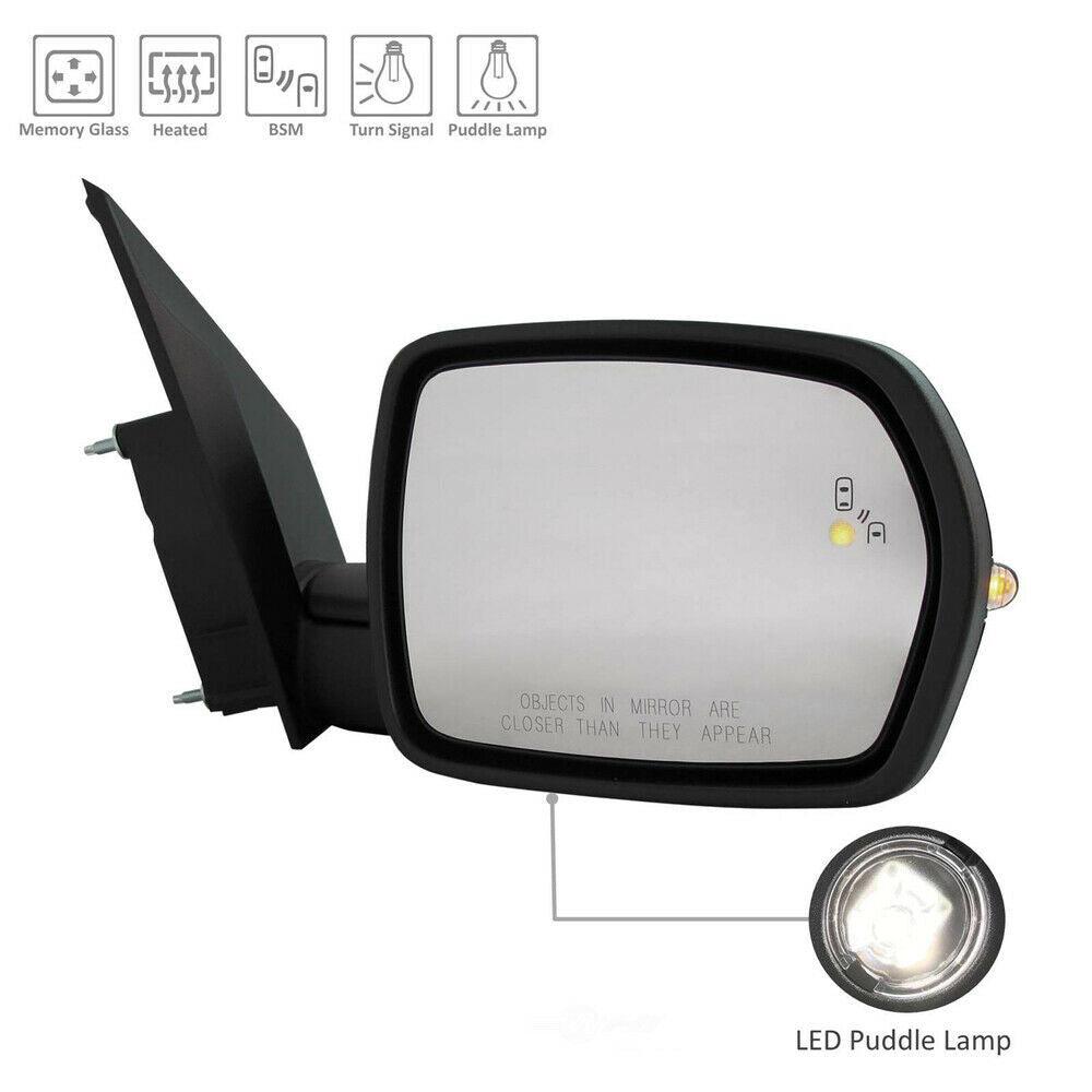 Door Mirror Rh Power Ptm Htd W/Blind Spot/Memory/Puddle Lamp/Signal - Ford Edge St 2019-2024 | Ford Edge 2019-2024