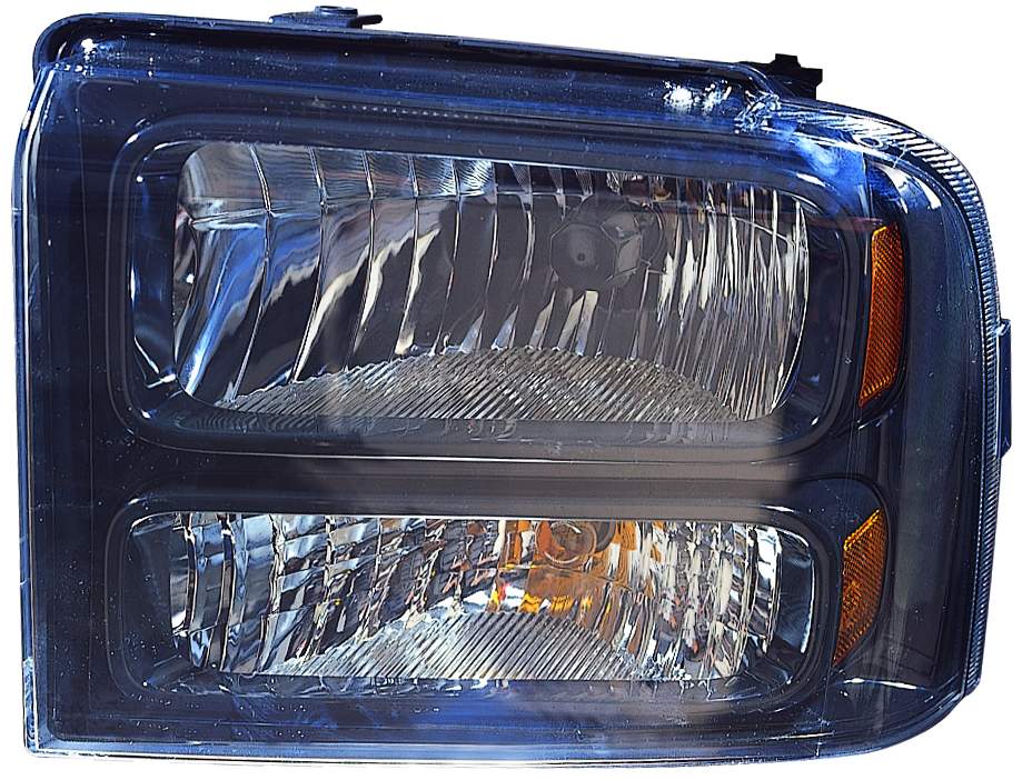 Head Lamp Lh Black Bezel W/Harley-Davidson Pkg Hq - Ford Pickup Ford Superduty 2005-2007 | Ford Pickup F450 Superduty 2005-2007 | Ford Pickup F550 Superduty 2005-2007
