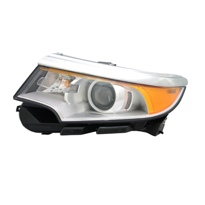 Head Lamp Lh Halogen Sport/Sel Mdl Hq - Ford Edge 2011-2014