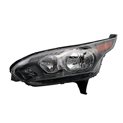 Head Lamp Lh Halogen Black Bezel Van/Wgn Xl Model W/O Adaptive Lamps - Ford Transit Connect 2014-2018
