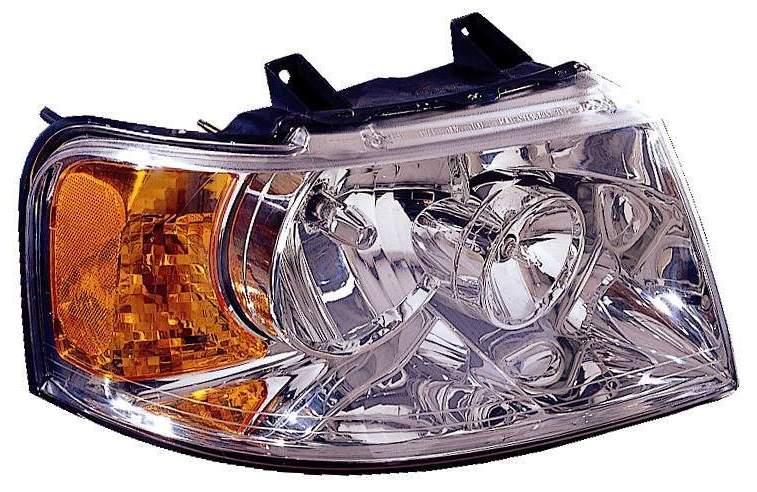 Head Lamp Rh Chrome W/O Off Road Pkg Hq - Ford Expedition 2004-2006
