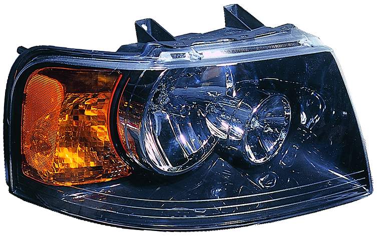 Head Lamp Rh Black Bezelw/Off Road Pkg Hq - Ford Expedition 2004-2006