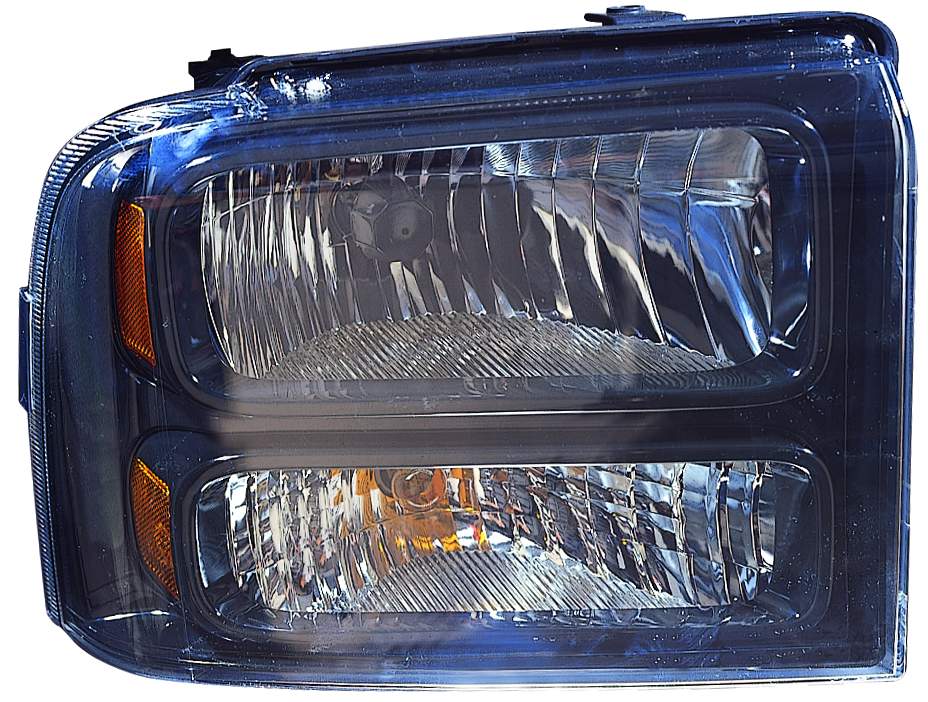 Head Lamp Rh Black Bezel W/Harley-Davidson Pkg Hq - Ford Pickup Ford Superduty 2005-2007 | Ford Pickup F450 Superduty 2005-2007 | Ford Pickup F550 Superduty 2005-2007