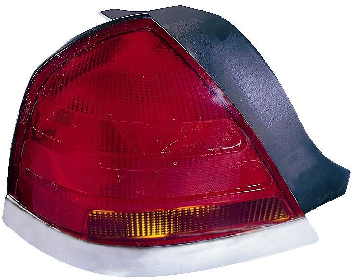 Tail Lamp Lh (Chrome Moulding 4 Bulb-Red-Amber) Hq - Mercury Grand Marquis 2003-2004 | Ford Crown Victoria 2003-2004