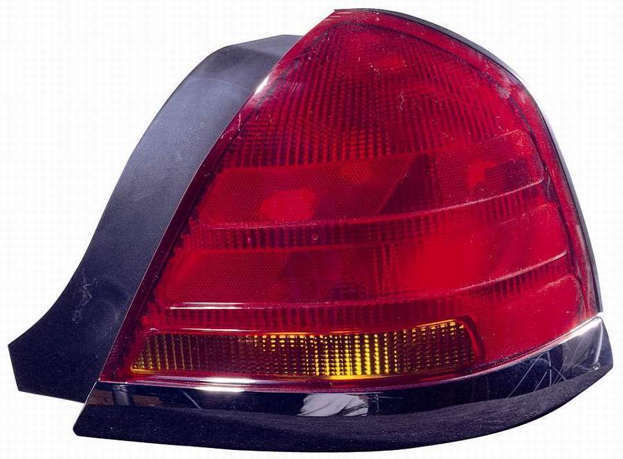 Tail Lamp Rh (Black Moulding Sport-2 Bulb-Red) Hq - Ford Crown Victoria 2001-2003