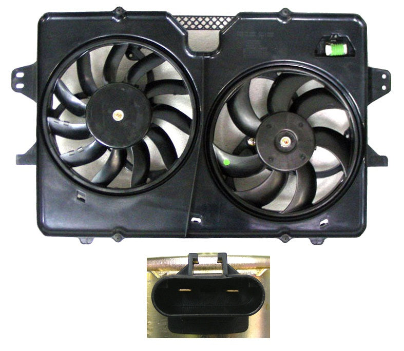 Cooling Fan Assy 2.3L/2.5L - Ford Escape Hybrid 2008-2012 | Mercury Mariner 2008-2010 | Mercury Mariner Hybrid 2008-2010