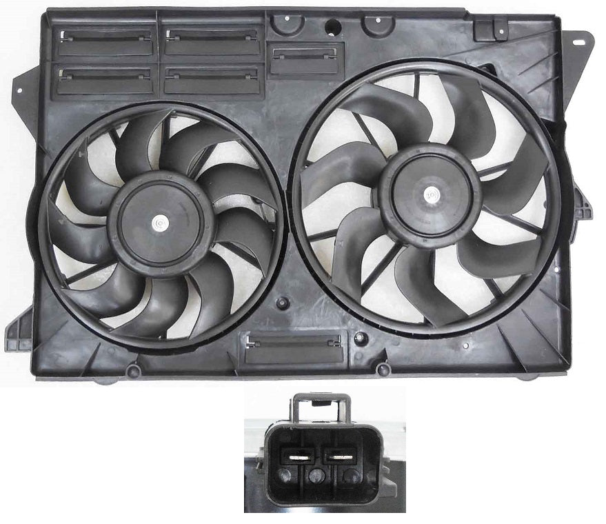 Cooling Fan Assy For Turbocharged Vehicles W/2 Blades - Ford Explorer Sport 2018-2019 | Ford Explorer 2018-2019 | Ford Explorer Limited 2018-2019