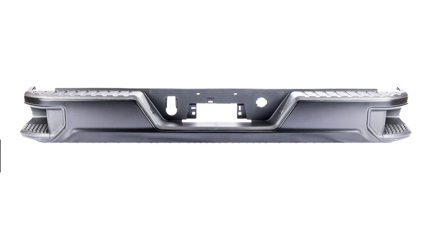 Bumper Rr Assy Black Ptm W/ Single Exhaust W/O Blind Spot/Sensor - Gmc Pickup Gmc Sierra 3500 2020-2025 | Gmc Pickup Gmc Denali 2500 2020-2025 | Gmc Pickup Gmc Denali 3500 2020-2025