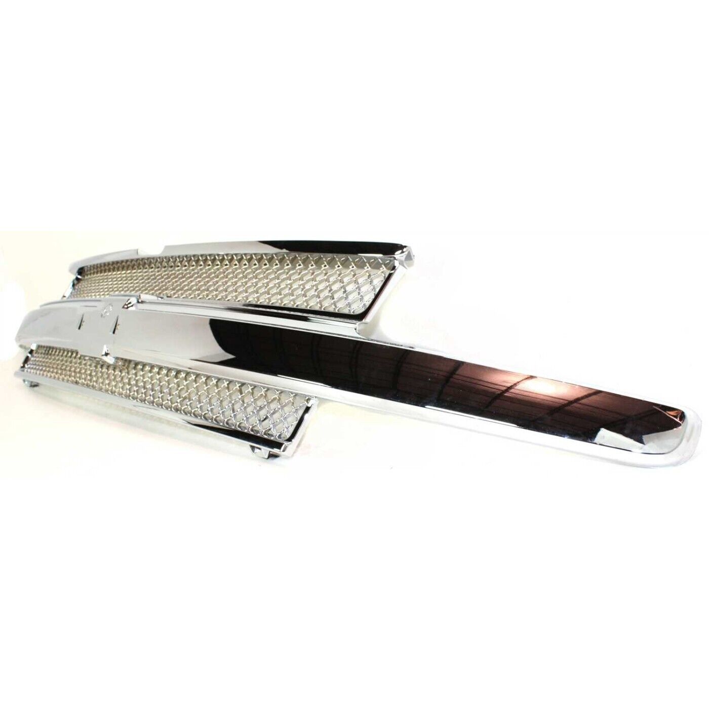 Grille Chrome/Black W/O Washer Hole - Chevrolet Trailblazer 2002-2009