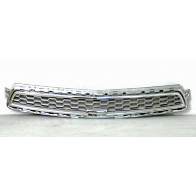 Grille Upper Ltz Model Silver-Gray W/Chrome Moulding - Chevrolet Malibu 2013