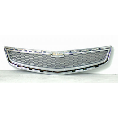 Grille Center Ltz Model Silver-Gray W/Chrome Mldg - Chevrolet Malibu 2013