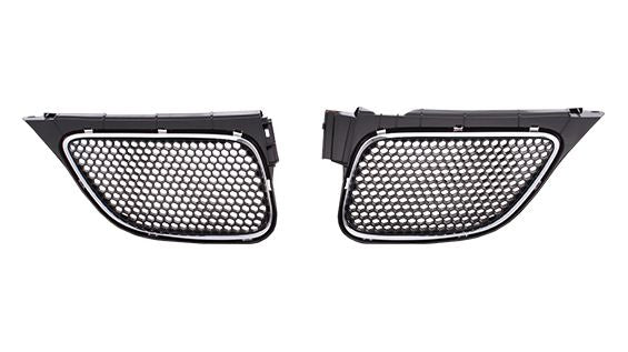 Grille Rh Upper Matte-Dark Gray W/Chrome Mldg - Toyota Corolla Sedan 2003-2008 | Pontiac Vibe 2003-2008 | Toyota Celica 2000-2005