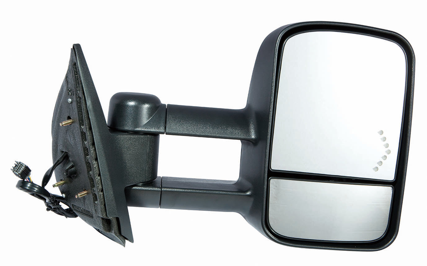 Door Mirror Rh Power Htd Texxtured Trailer Tow Type Telescopic W/Signal Manual Folding - Gmc Pickup Gmc Sierra 2500-3500 2011-2014 | Gmc Pickup Gmc Sierra 2007-2013 | Chevrolet Pickup Chevy Silverado 2007-2013