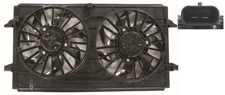 Cooling Fan Assy 3.5L Please Check Picture - Chevrolet Malibu 2008-2012 | Pontiac G6 2006-2010 | Saturn Aura 2007-2009