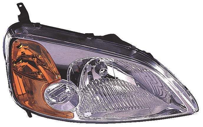 Head Lamp Rh Hq - Honda Civic Coupe 2001-2003