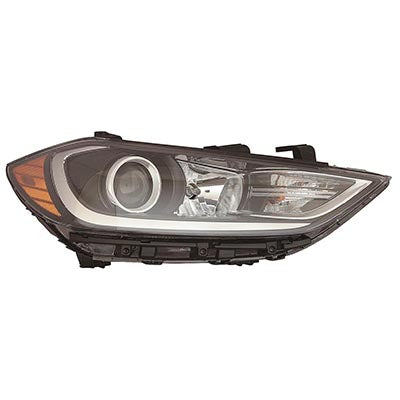 Head Lamp Rh Halogen Use W/Drl In Bumper Usa Built Hq - Hyundai Elantra Sedan 2017-2018