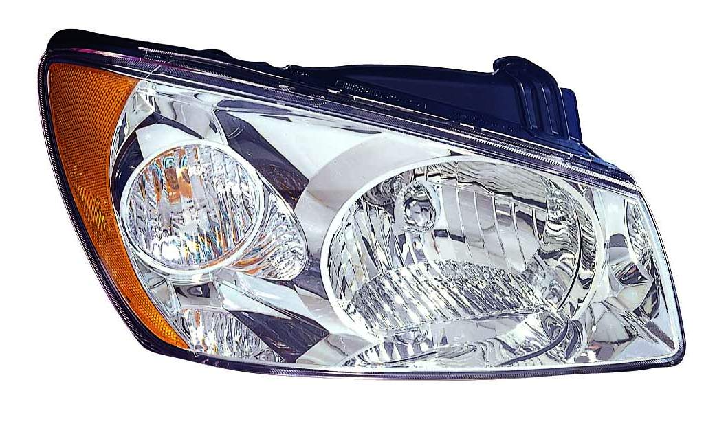 Head Lamp Lh Chrome Lx Model Hq - Hyundai Accent Sedan 2000-2009 | Hyundai Accent Hatchback 2000-2009 | Hyundai Tiburon 2003-2008