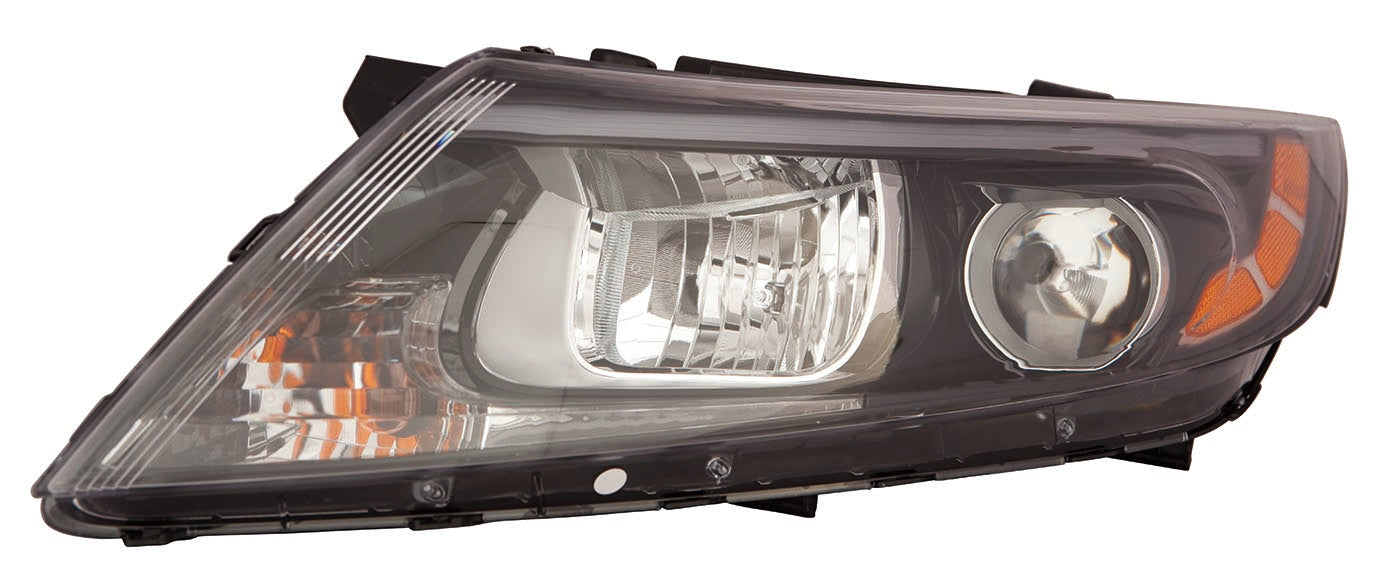 Head Lamp Lh Halogen Black Bezel W/O Led Usa Built Ex/Lx Hq - Kia Optima (2014-) 2014-2015