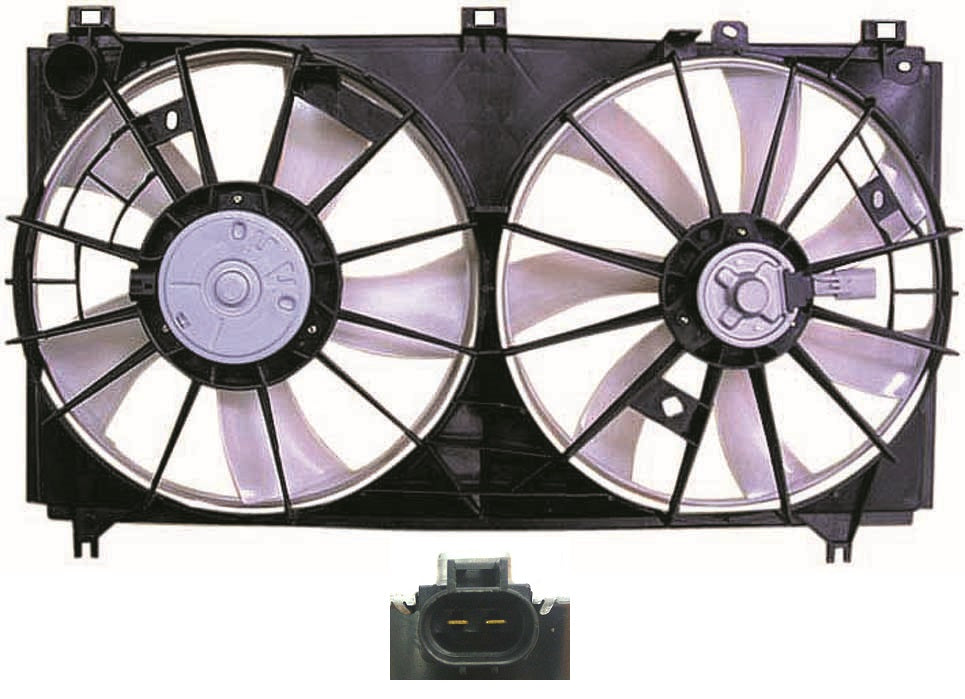 Cooling Fan Assy Without Reservoir 2.5Ltr V6 Engine Same As Lx3115118 - Lexus Is250 Sedan 2006-2012