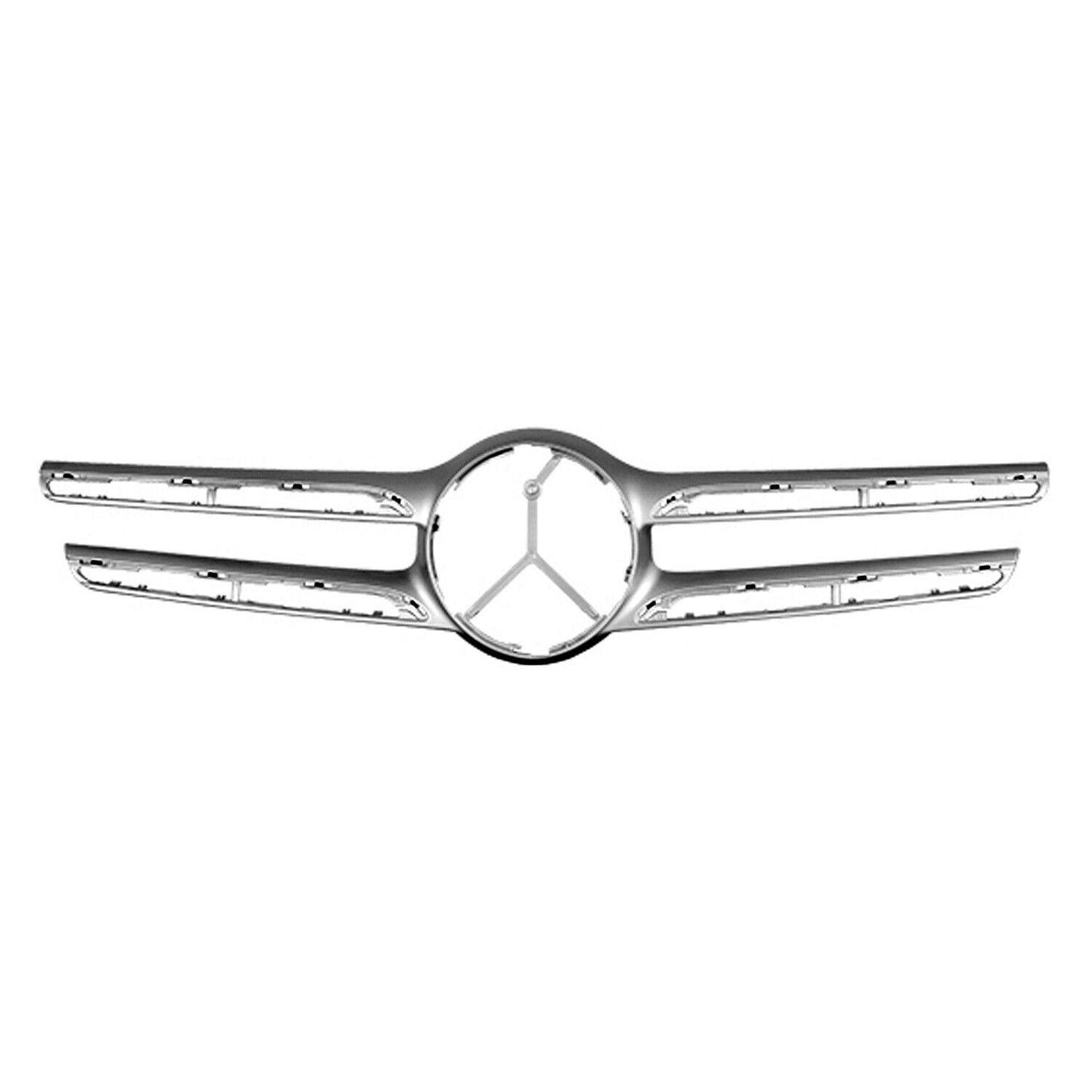 Grille Molding Fr Center Ptd Silver W/Adaptive Cruise W/O Camera - Mercedes Glc350E 2018-2019 | Mercedes Glc300 4Matic (Suv-253.949) 2016-2019 | Mercedes Glc300 Rwd (Suv-253.948) 2016-2019