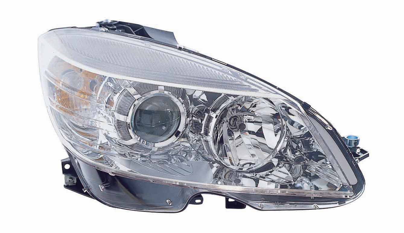 Head Lamp Rh W/Chrome Ring From 09/02/2007 Hq - Mercedes C63 Amg (4-Door) 2008-2011 | Mercedes C230 2008-2009 | Mercedes C250 2010-2011