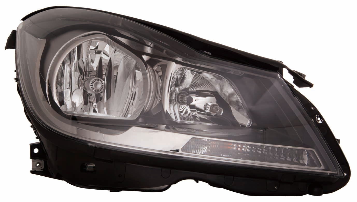 Head Lamp Rh Halogen Black Housing Cpe W/O Cornering Lamp Hq - Mercedes C63 Amg (2-Door) 2012-2015 | Mercedes C63 Amg (4-Door) 2012-2014 | Mercedes C250 2012-2015