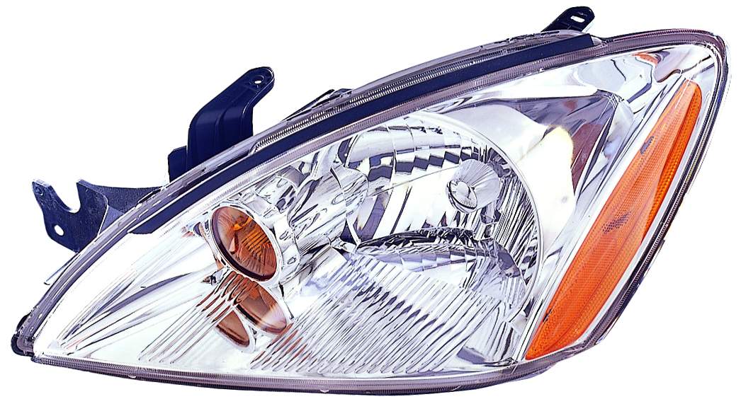 Head Lamp Lh Chrome Bezel Exclude Ralliart Hq - Mitsubishi Lancer 2004-2007